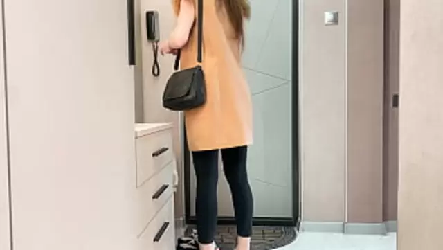 Russian girl came from work and fucked her husband